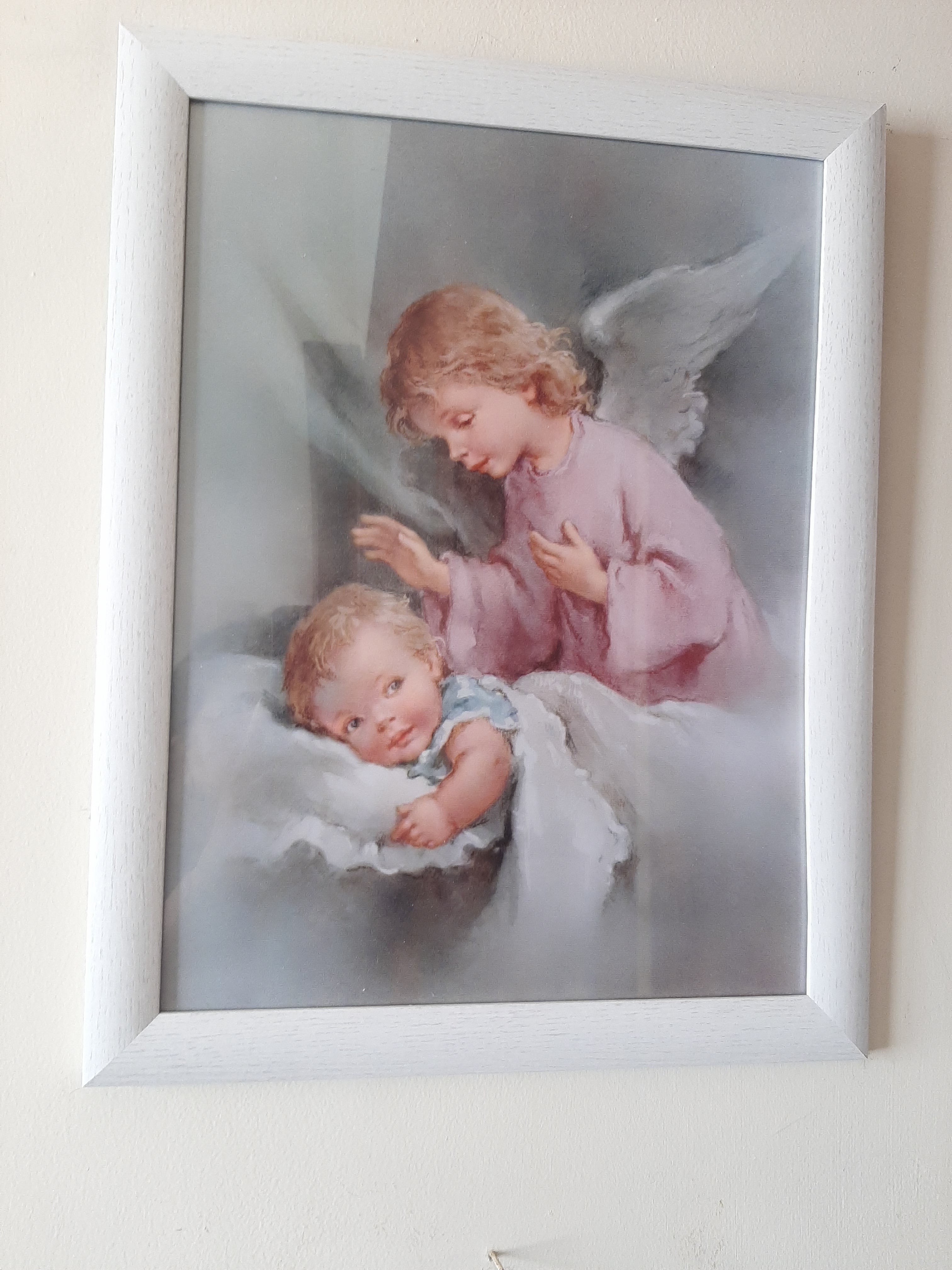 CUADRO  CON ANGEL DE LA GUARDA