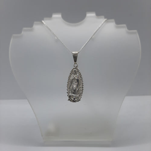 MEDALLA VIRGEN DE GUADALUPE DE PLATA 925