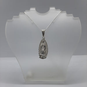 MEDALLA VIRGEN DE GUADALUPE DE PLATA 925
