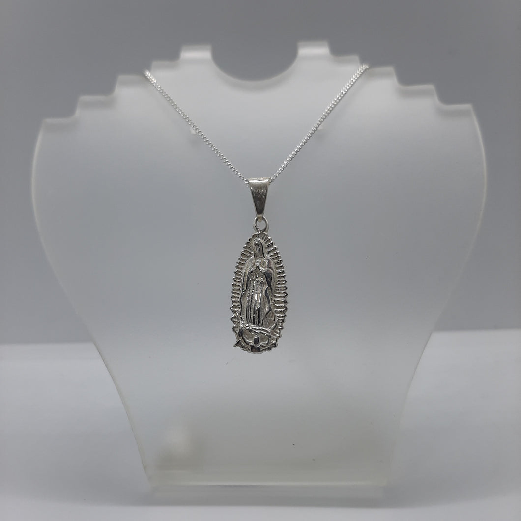 MEDALLA VIRGEN DE GUADALUPE DE PLATA 925