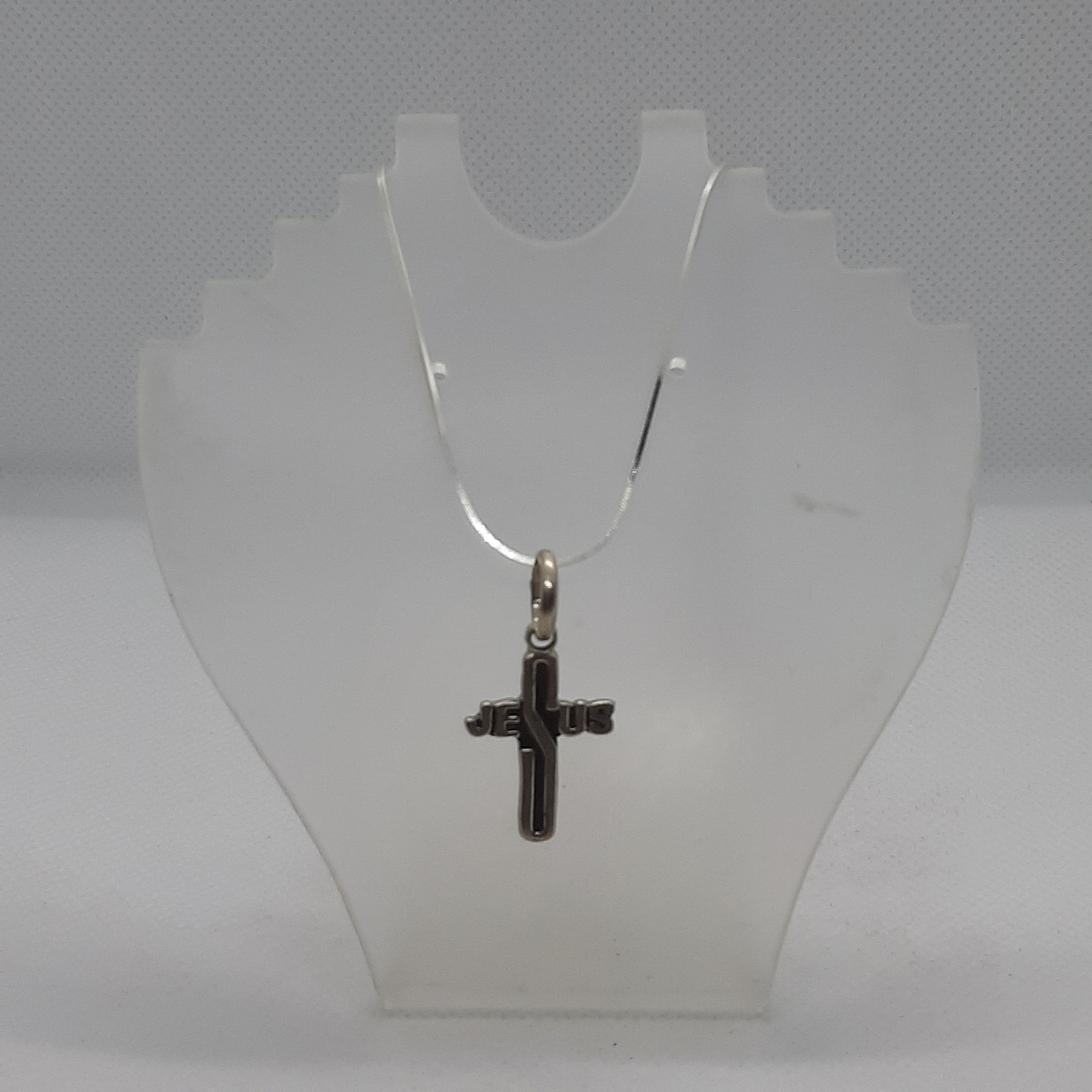 DIJE CRUZ DE PLATA 925