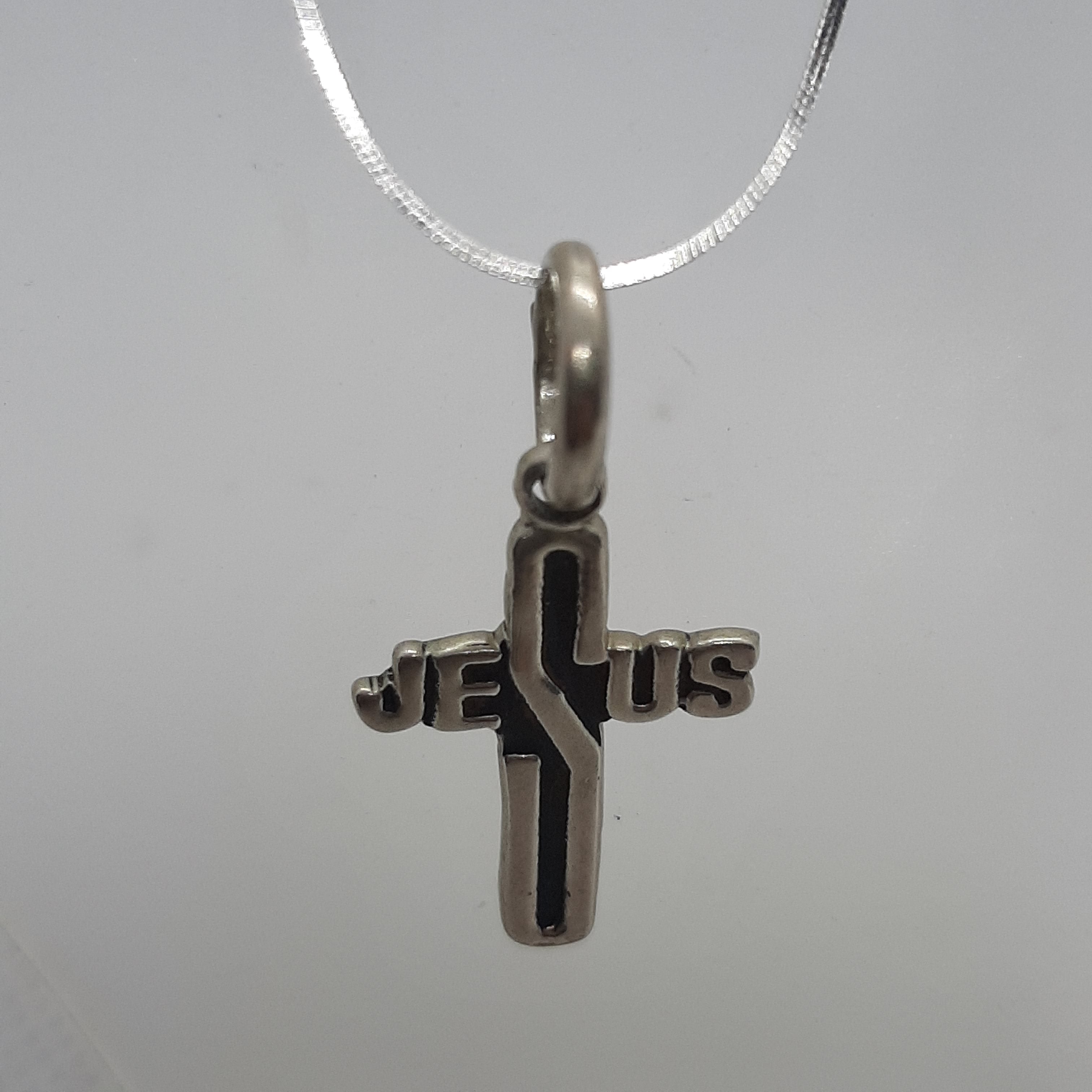 DIJE CRUZ DE PLATA 925