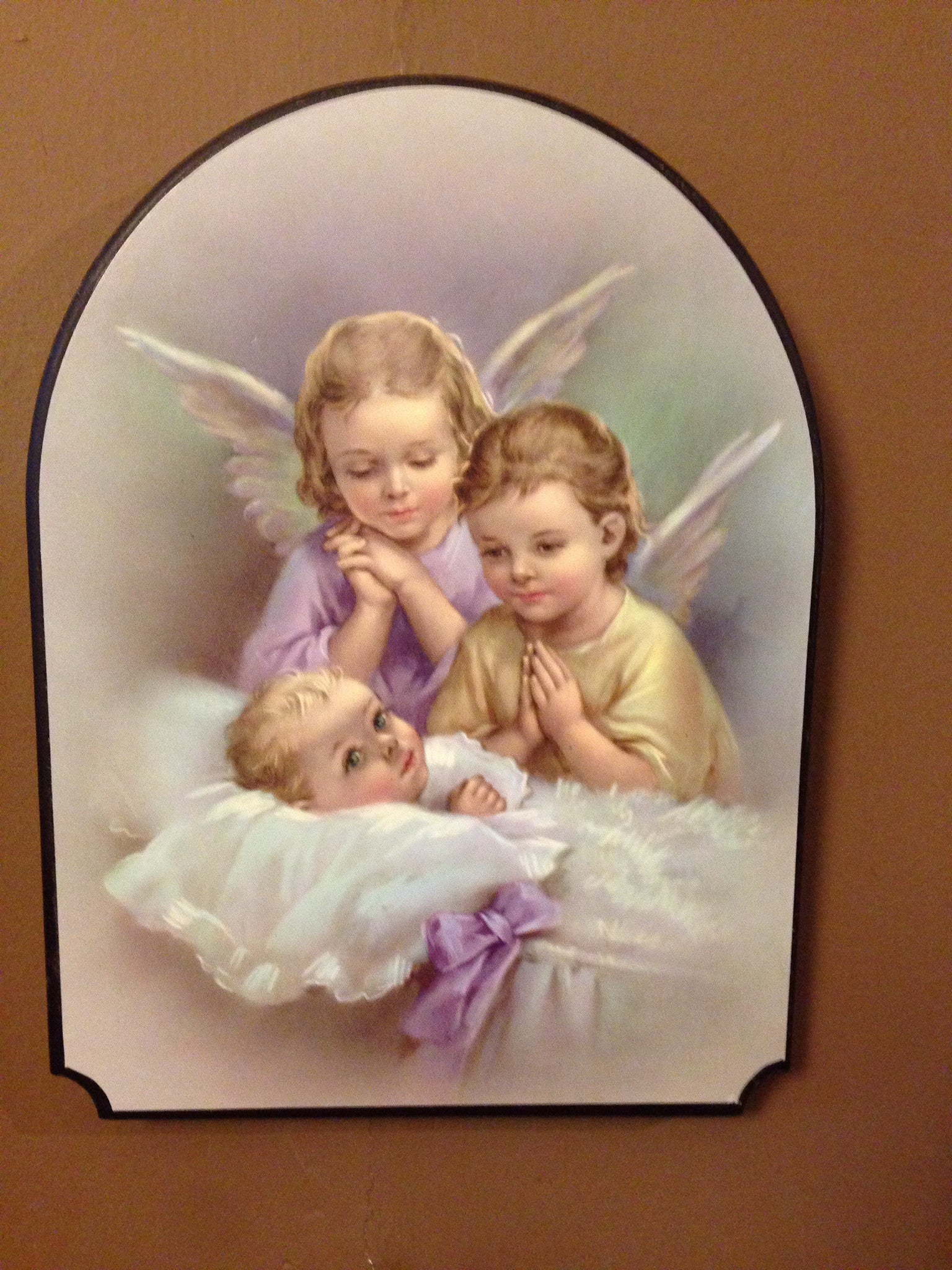 CUADRO CON IMAGEN ITALIANA DE ANGELES DE LA GUARDA
